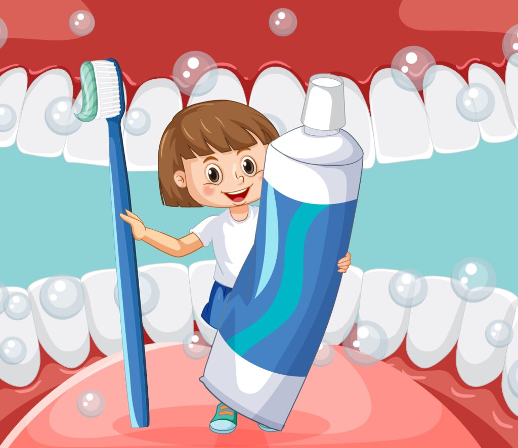 Dental health and fluoride paste