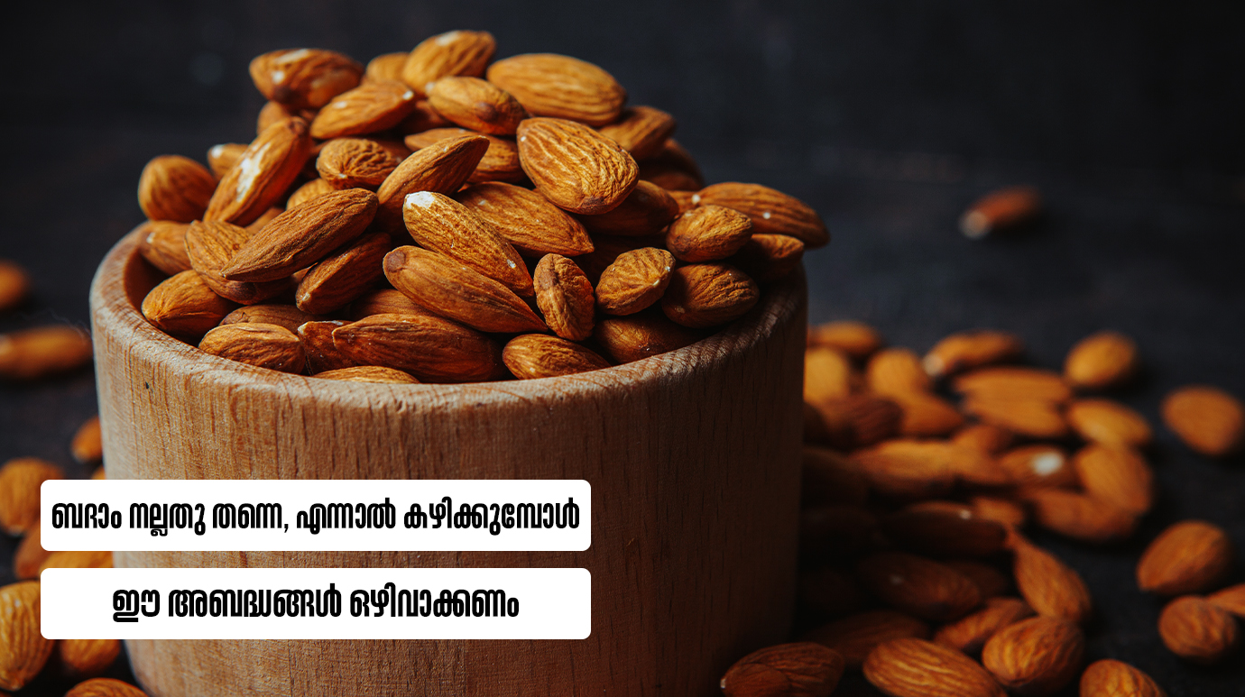 ബദാം നല്ലതു തന്നെ, എന്നാൽ കഴിക്കുമ്പോൾ ഈ അബദ്ധങ്ങൾ ഒഴിവാക്കണം(Is It Healthy To Eat Almonds Everyday?)
