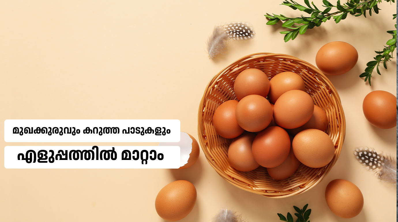 Egg face pack for acne