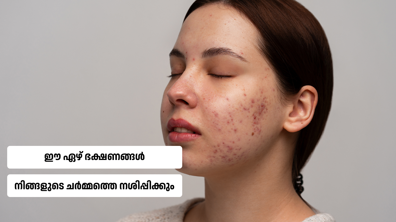 Foods that damage your skin health