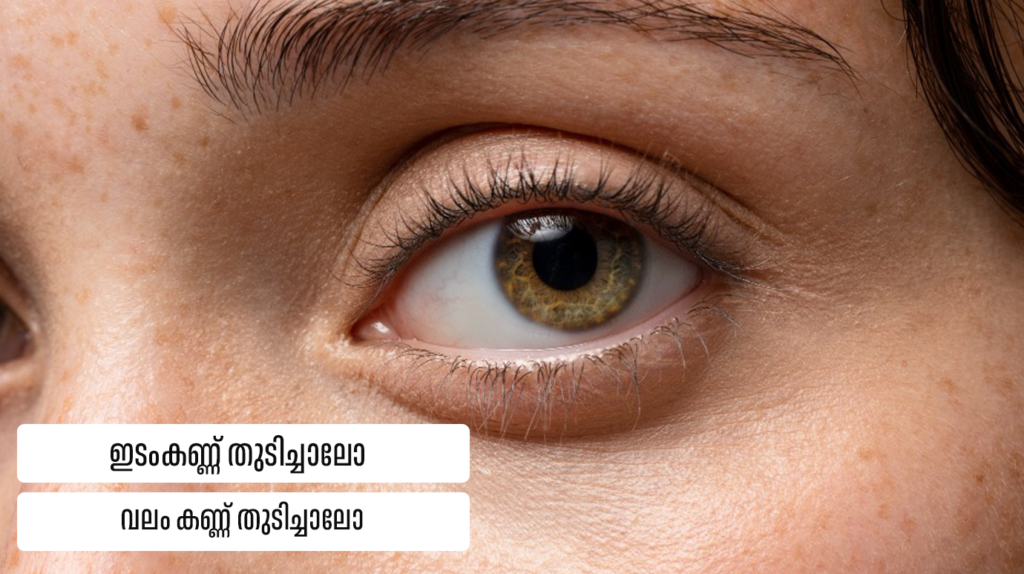 Left or right eye twitching