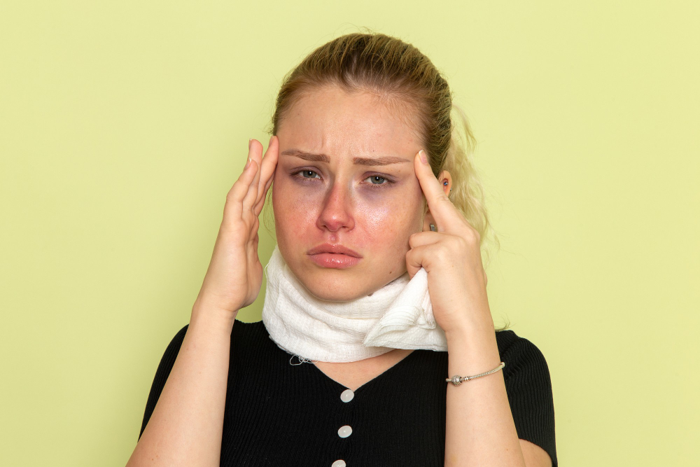 Neck signs of kidney trouble