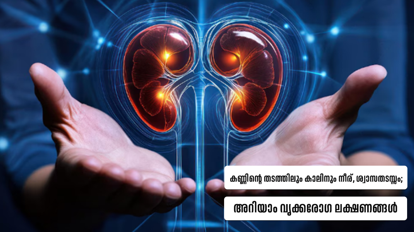 കണ്ണിന്റെ തടത്തിലും കാലിനും നീര്, ശ്വാസതടസ്സം; നിസ്സാരമാക്കരുത്, അറിയാം വൃക്കരോ​ഗ ലക്ഷണങ്ങൾ(Kidney Disease Symptoms)