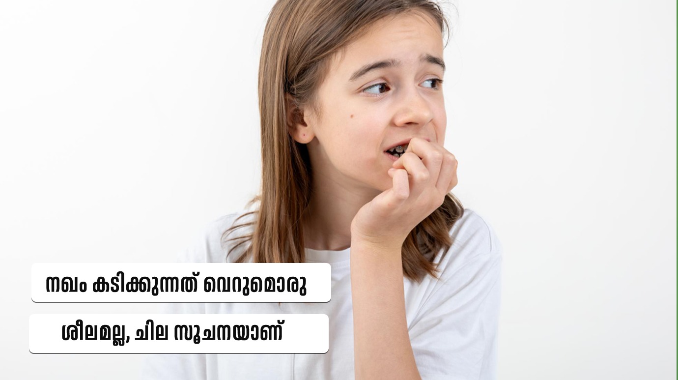 Psychology of nail biting